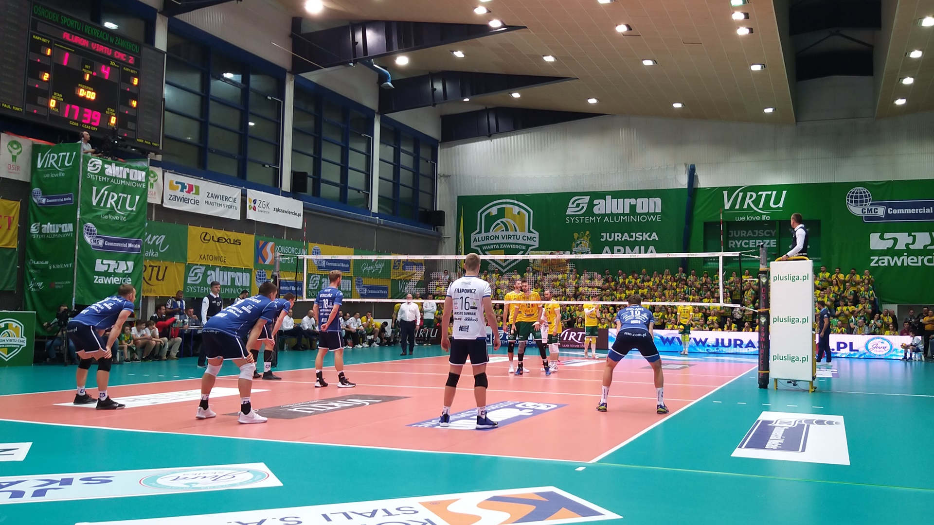 Ślepsk Malow Suwałki przegrał mecz z Wartą Zawiercie - Jurajscy Rycerze wygrali 3:0