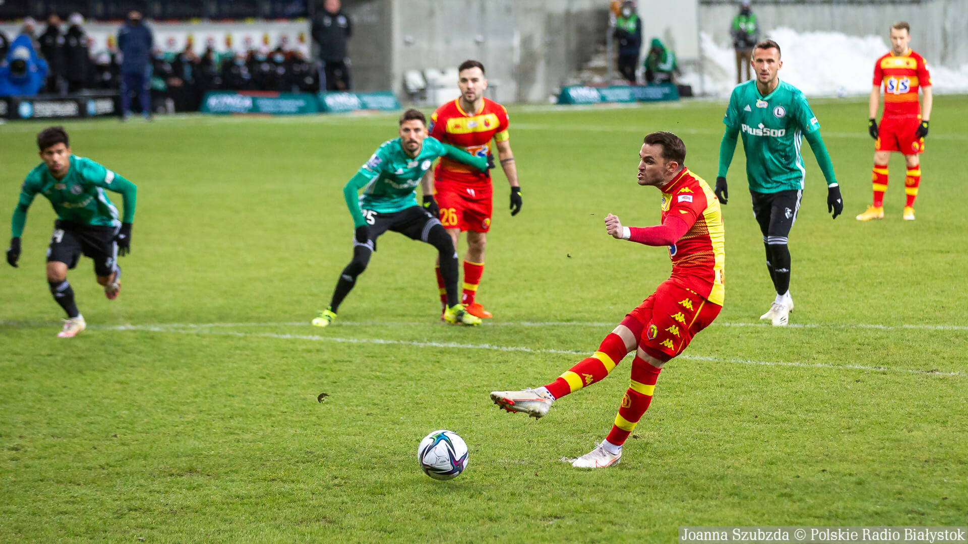 Dwa karne i remis w meczu Jagiellonii Białystok z Legią Warszawa [zdjęcia]