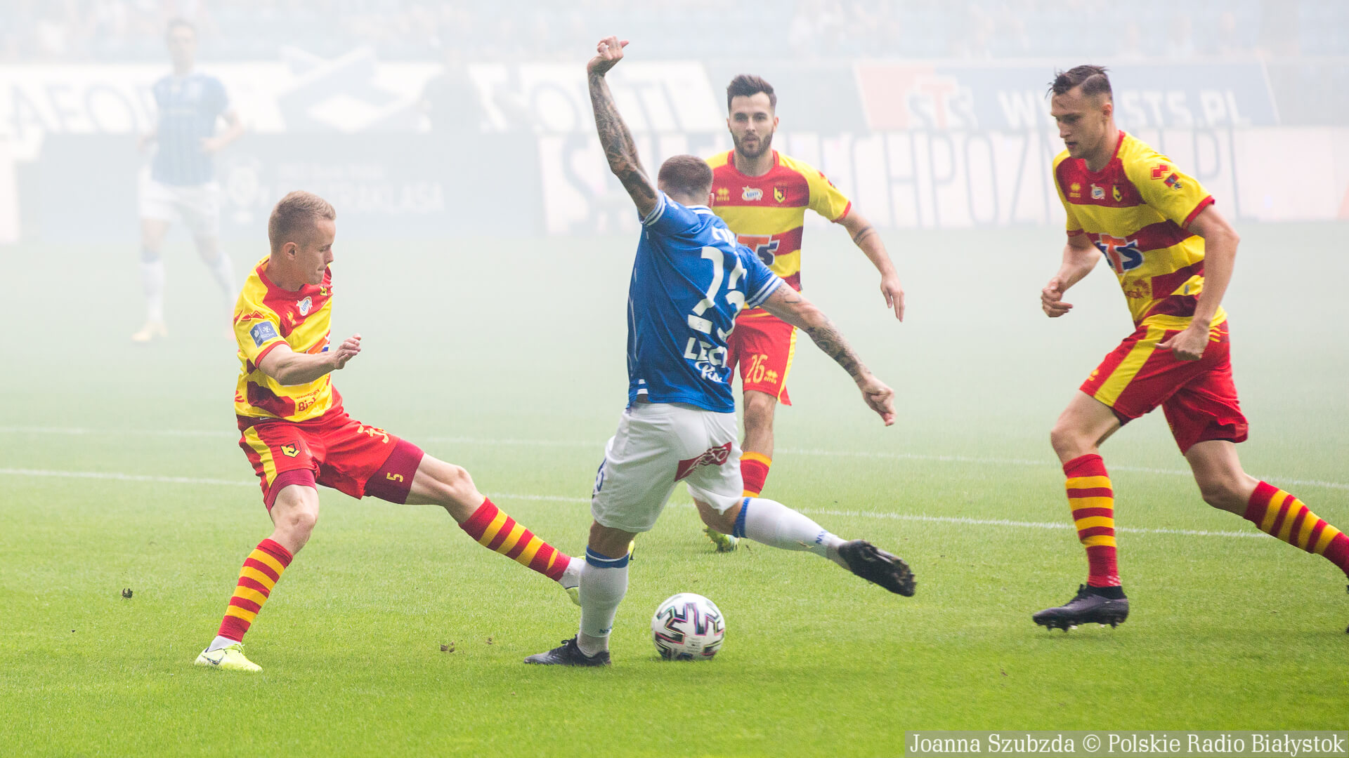 Lech Poznań gromi Jagiellonię - Kolejorz wygrywa 4:0 i zapewnia sobie wicemistrzostwo Polski [zdjęcia]
