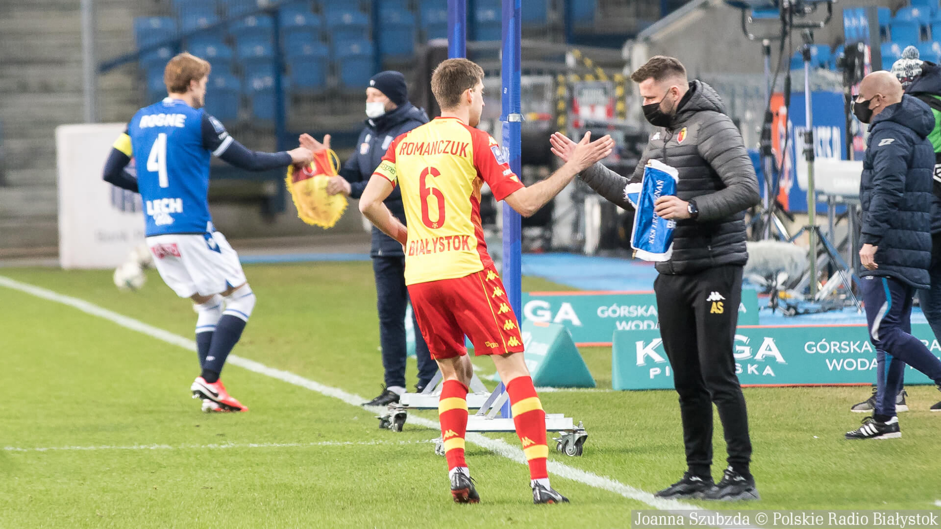 Kapitan Jagiellonii Białystok Taras Romanczuk w jedenastce kolejki