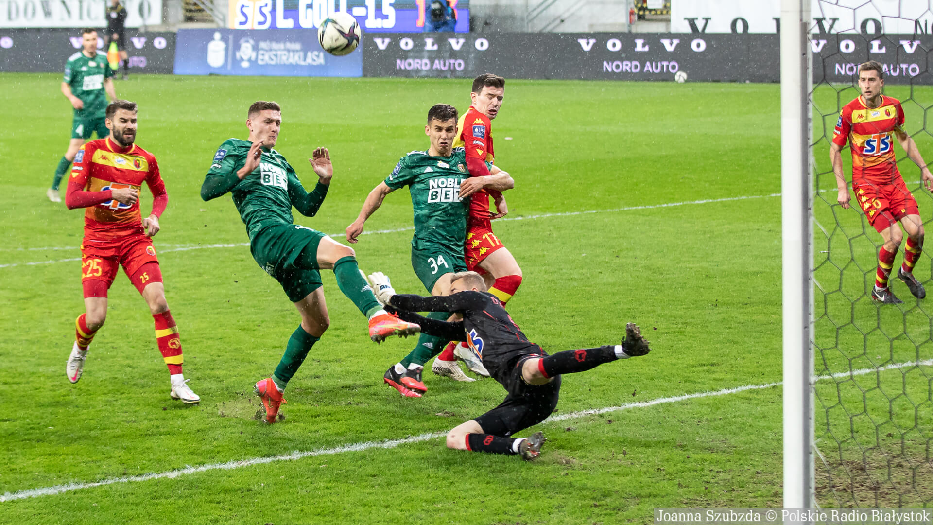 Jagiellonia Białystok przegrywa ze Śląskiem Wrocław [zdjęcia]