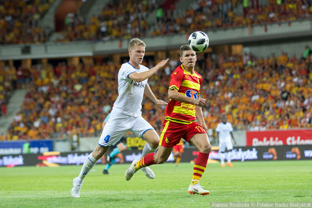 Jagiellonia Białystok straciła bramkę w końcówce i przegrała z KAA Gent [zdjęcia]