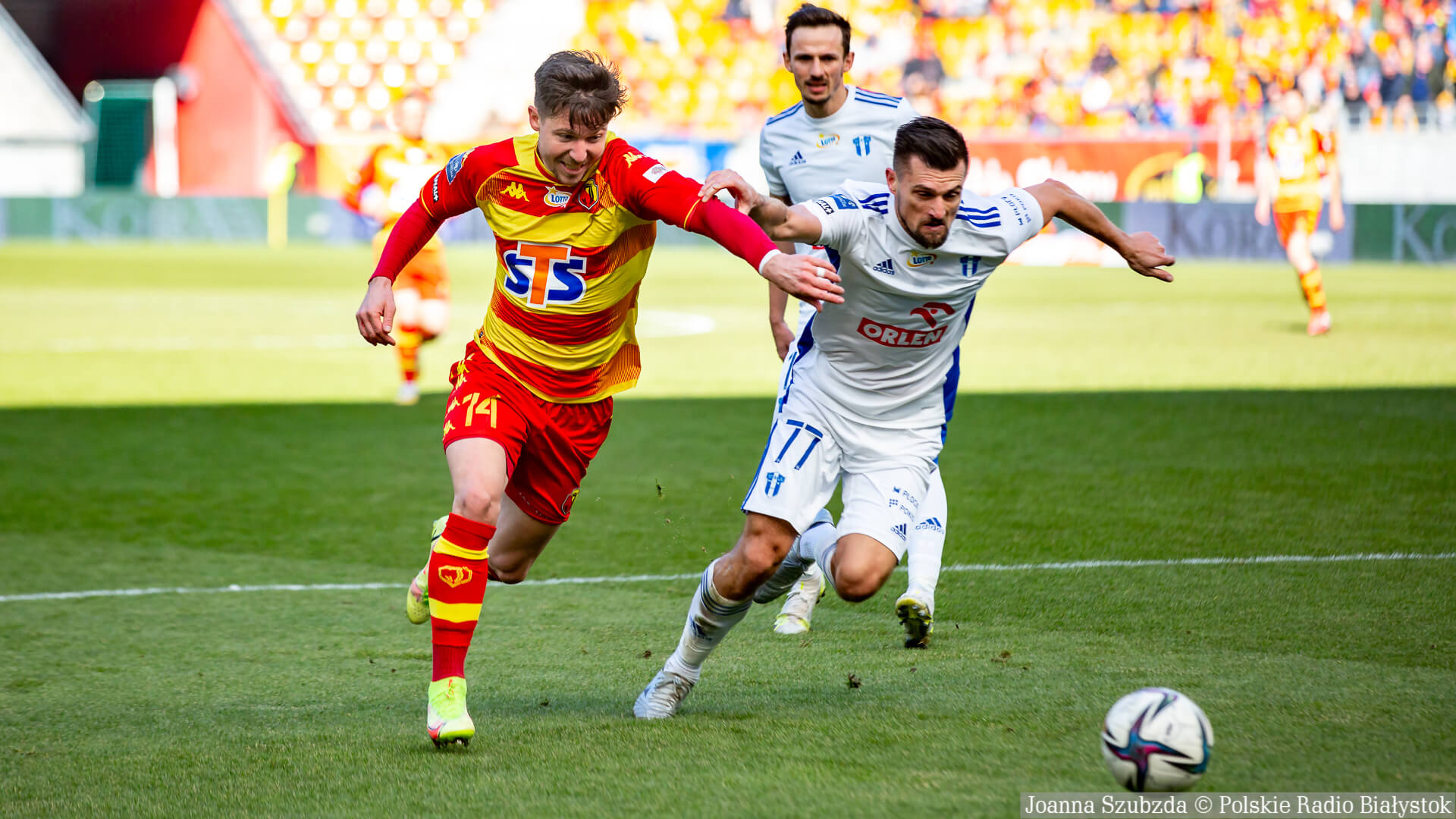 Słaby mecz Jagiellonii i porażka z Wisłą Płock [zdjęcia]