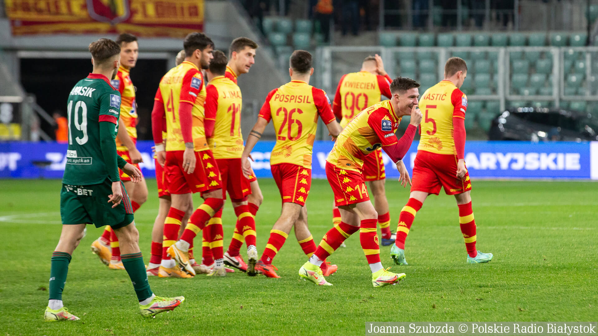 Emocjonujący mecz i remis Jagiellonii Białystok ze Śląskiem Wrocław [zdjęcia, wideo]