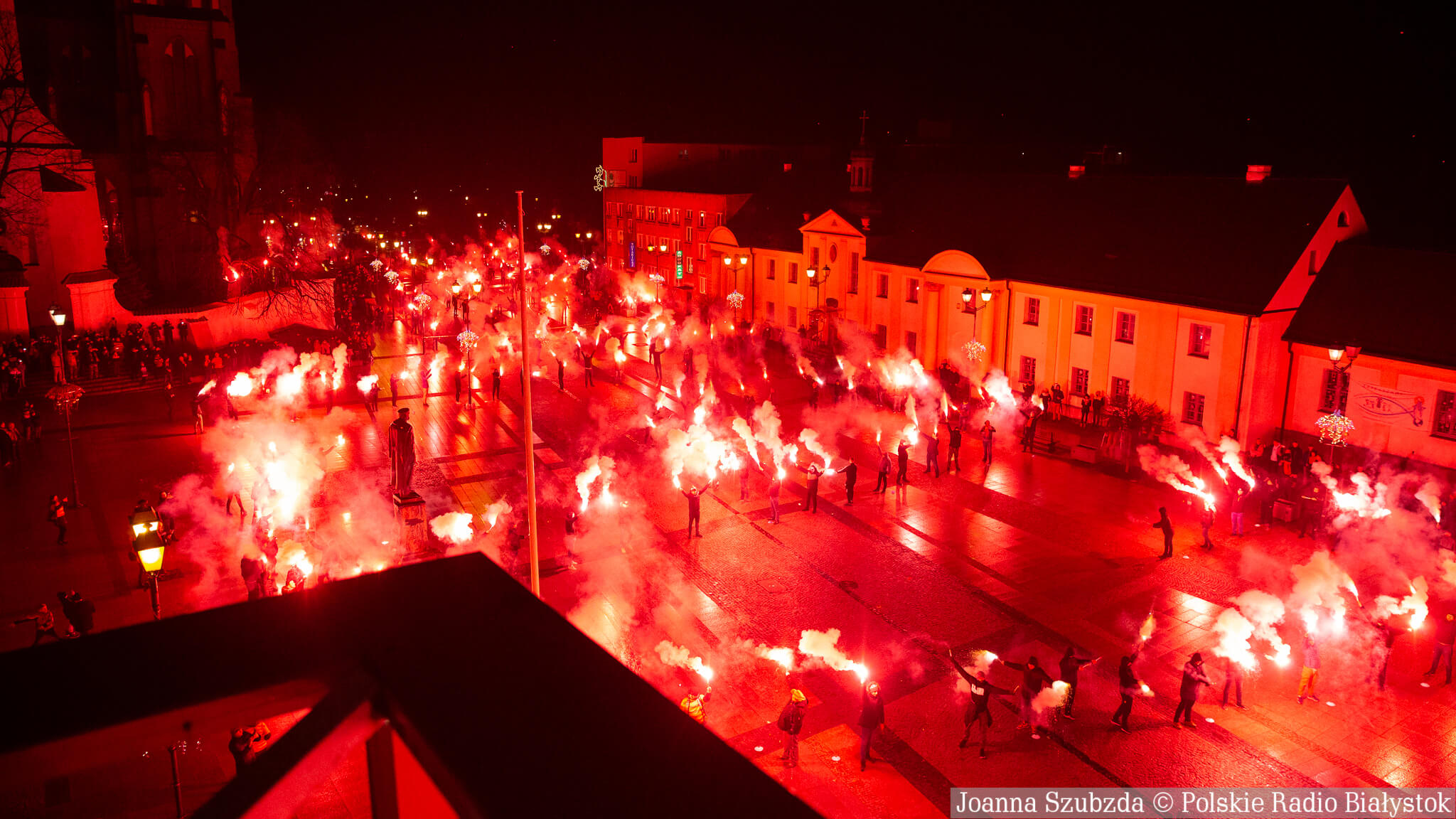 O akcji białostockich kibiców "Setki rac na stulecie klubu" piszą media w Europie