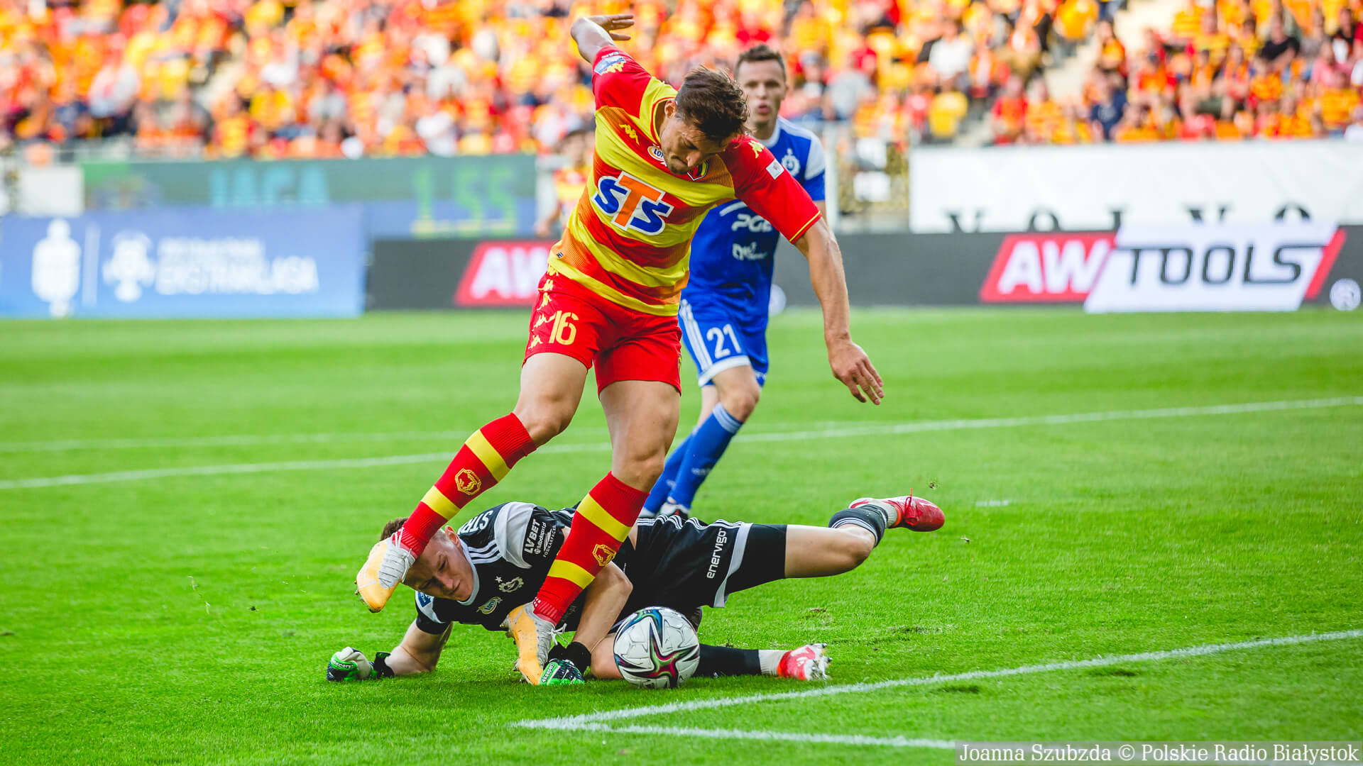 Jagiellonia Białystok przegrywała, ale wyrównała - remis w meczu ze Stalą Mielec [zdjęcia]