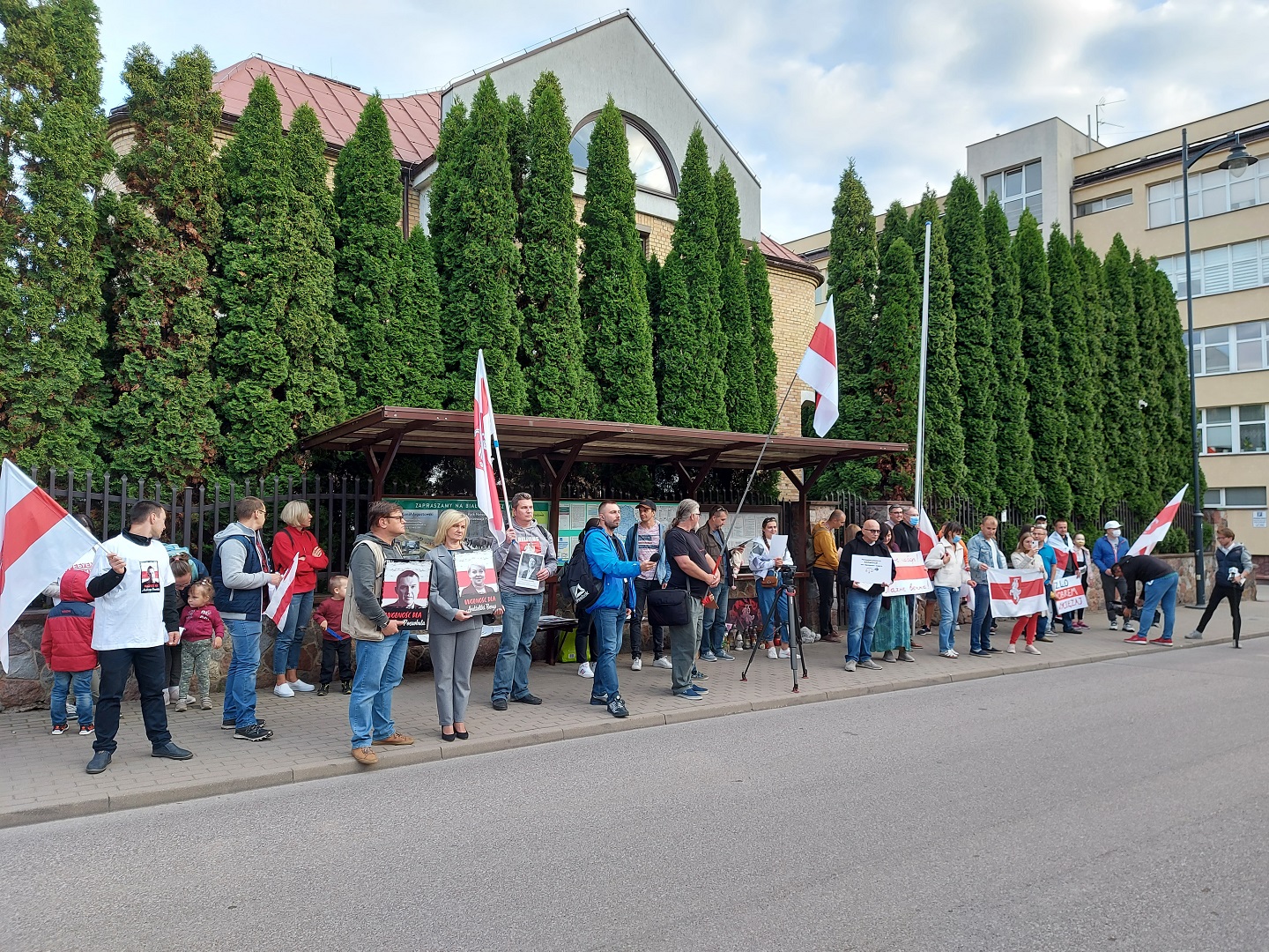Protest w rocznicę 30-lecia niezależności Białorusi 25.08.2021