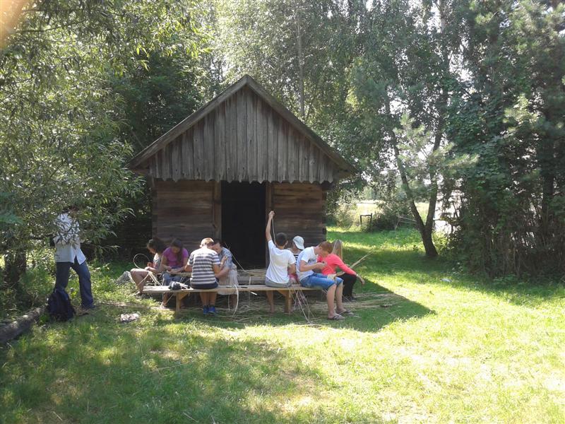 "Spotkania z tradycją", na obozie dziecięcym w Muzeum Małej Ojczyzny z Studziwodach