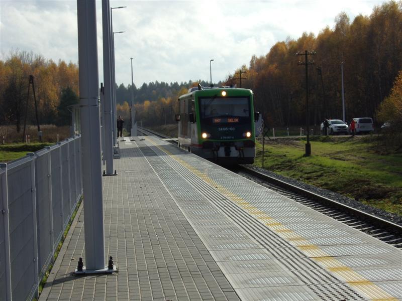Nowy przystanek kolejowy Gregorowce Południowe 13.11.2023