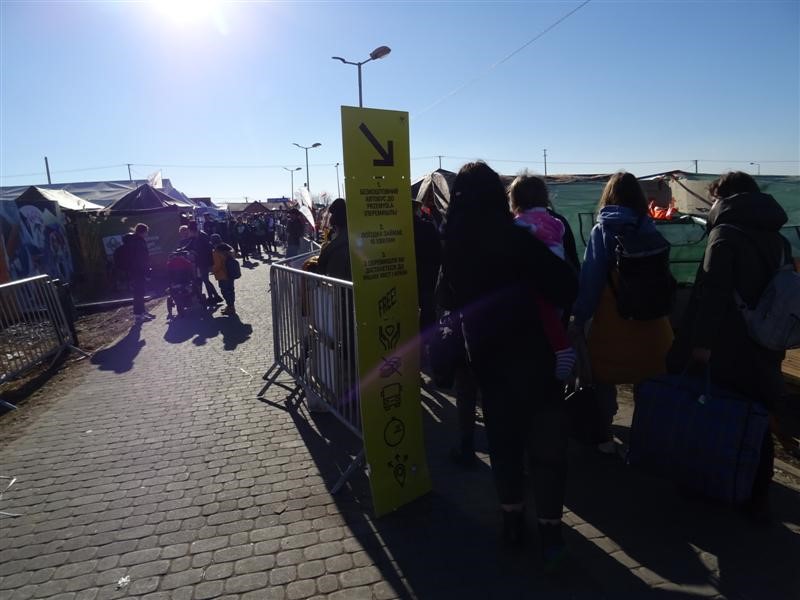 Uchodźcy wojenni w Medyce i Przemyślu 27.03.2022