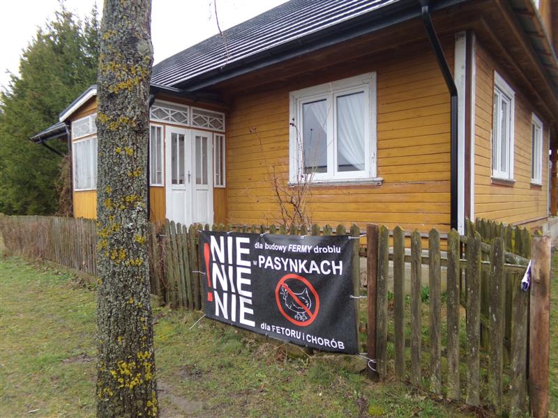 Protest w sprawie budowy kurników na Podlasiu 25.03.2024