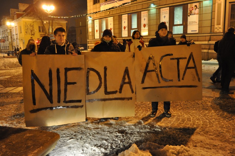 "Nie" dla ACTA w Białymstoku i Suwałkach