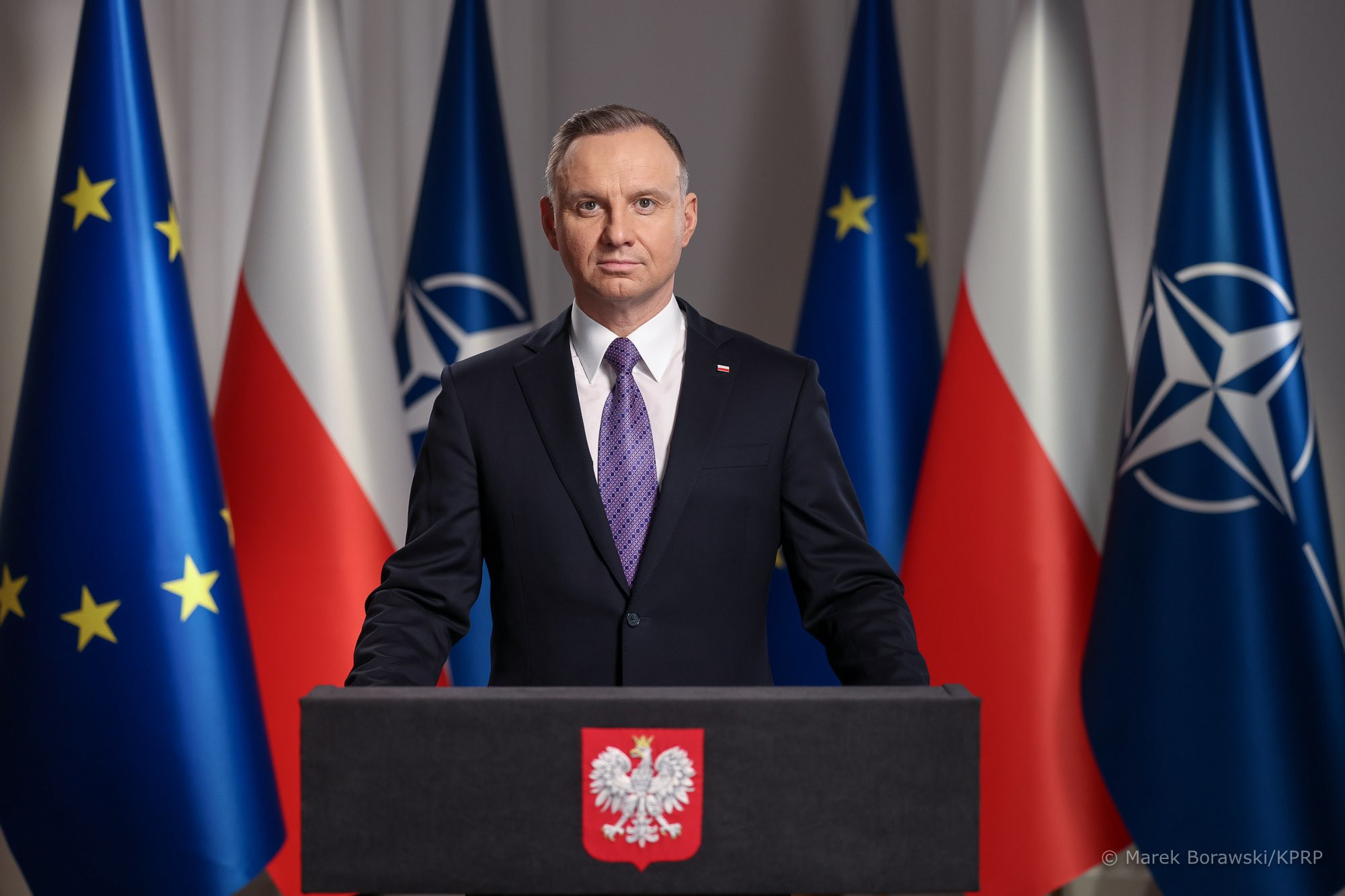 Orędzie prezydenta: Andrzej Duda apeluje o solidarność z Ukrainą i dziękuje Polakom [wideo]