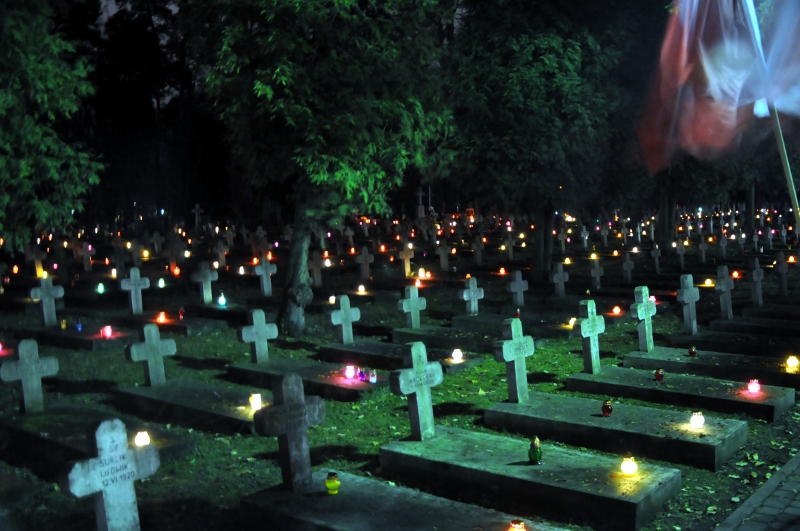 "Zamiast nosić strój idioty, odwiedź grób polskiego patrioty" - akcja Młodzieży Wszechpolskiej