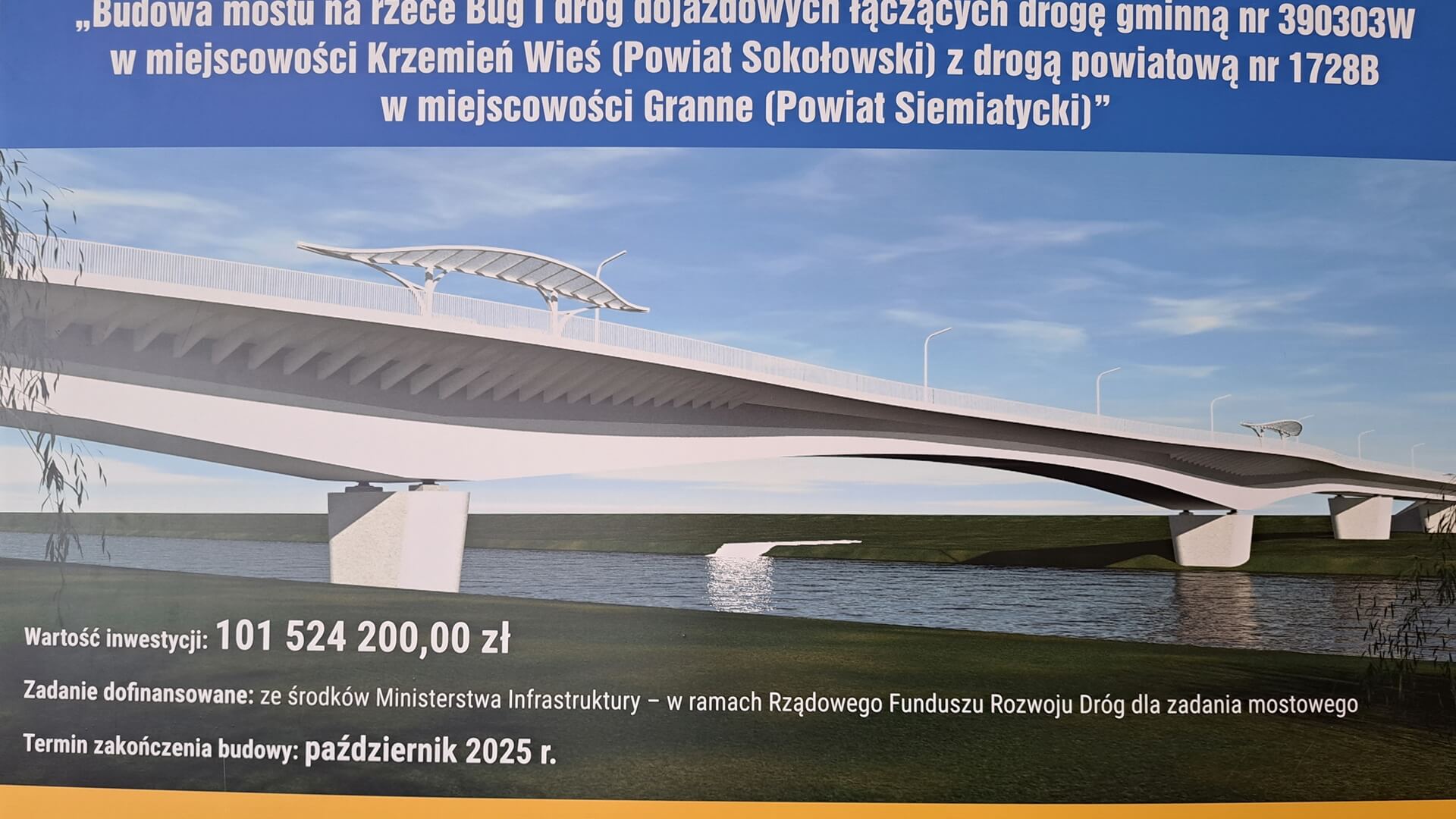 W miejscowości Granne niedaleko Siemiatycz powstanie nowy most na rzece Bug