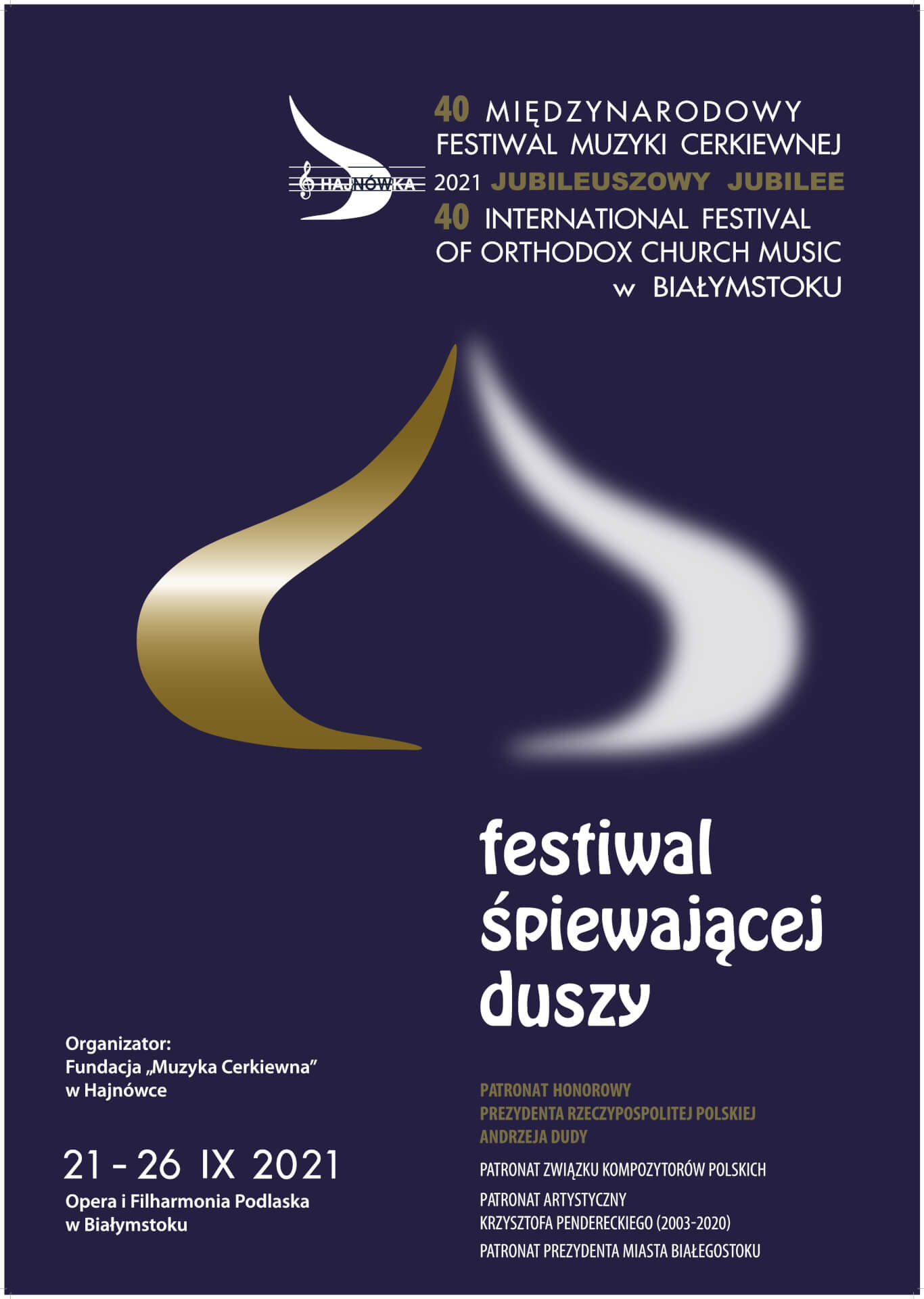 40. Międzynarodowy Festiwal Muzyki Cerkiewnej "Hajnówka" w Białymstoku