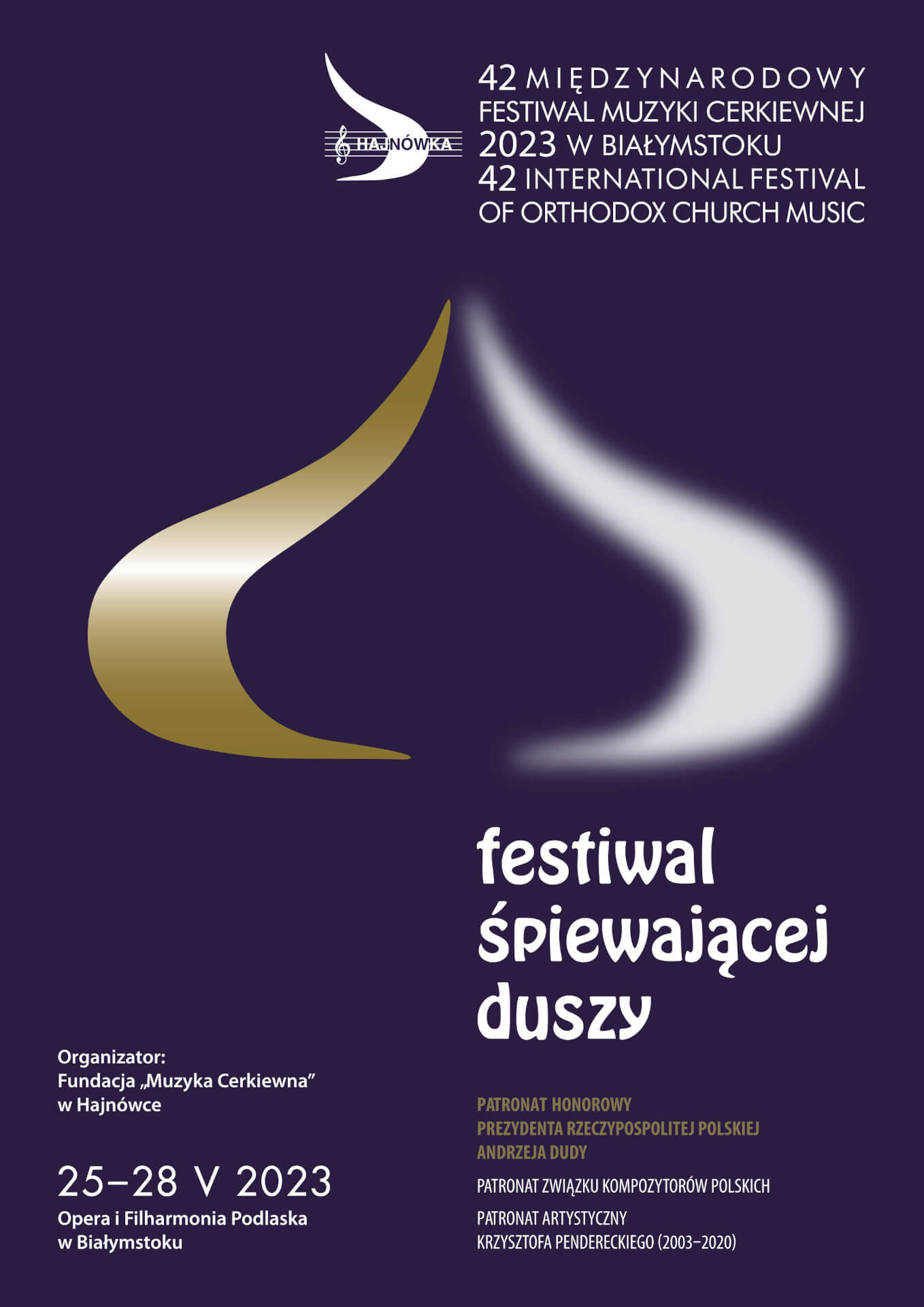 42. Międzynarodowy Festiwal Muzyki Cerkiewnej "Hajnówka 2023" w Białymstoku