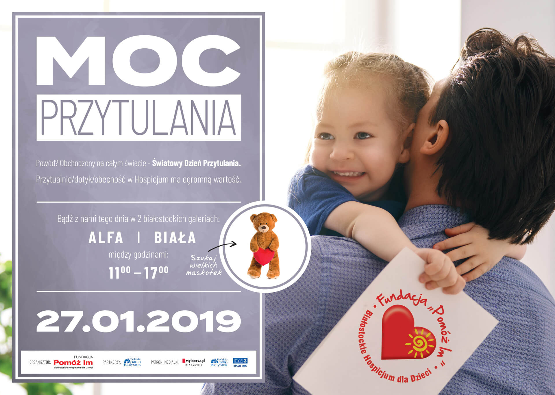"Moc przytulania" - akcja Fundacji "Pomóż Im"