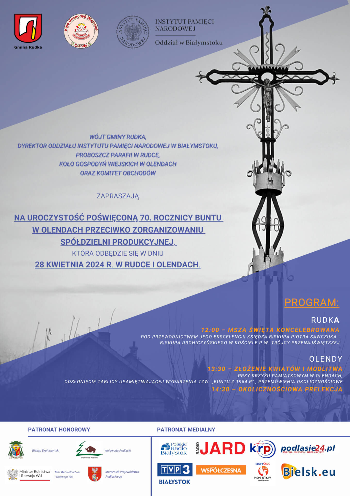 70. rocznica buntu w Olendach przeciwko zorganizowaniu spółdzielni produkcyjnej