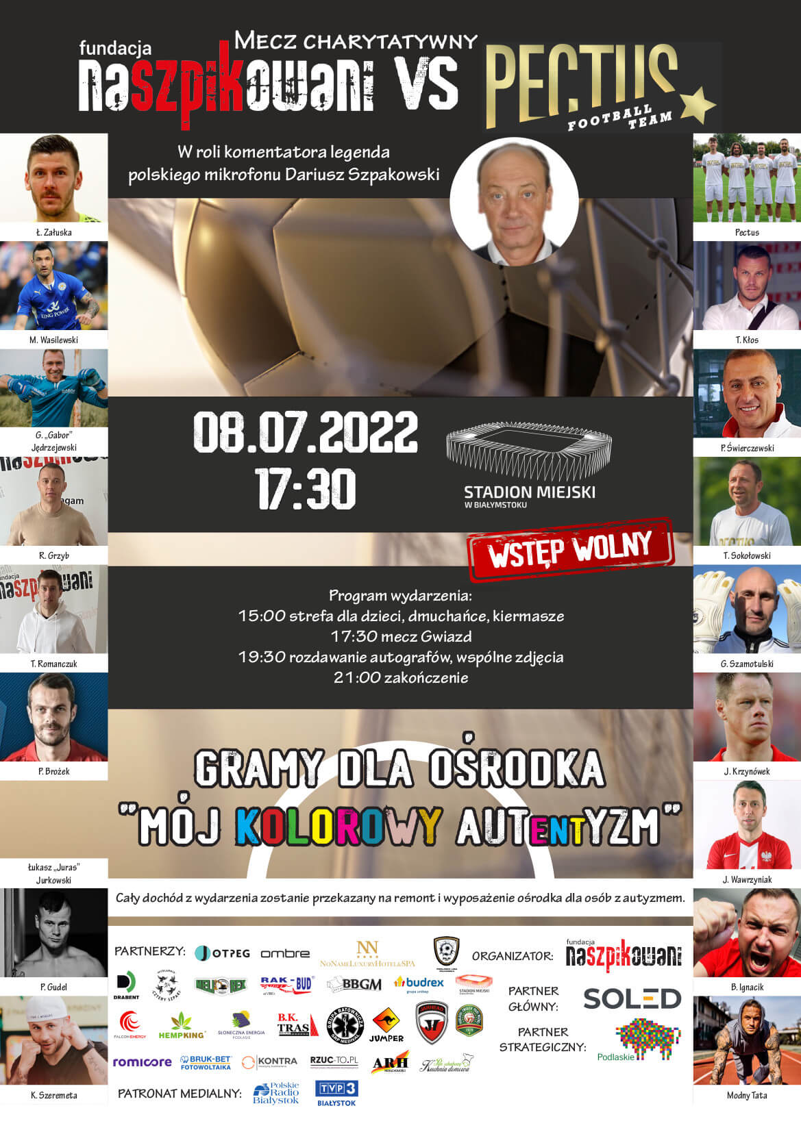 Fundacja Naszpikowani vs Pectus Football Team - mecz charytatywny