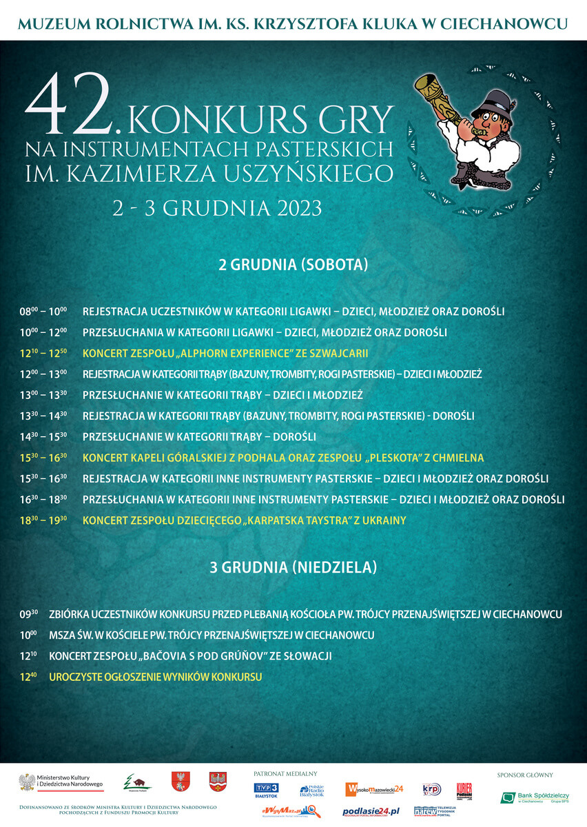42. Konkurs Gry na Instrumentach Pasterskich im. Kazimierza Uszyńskiego