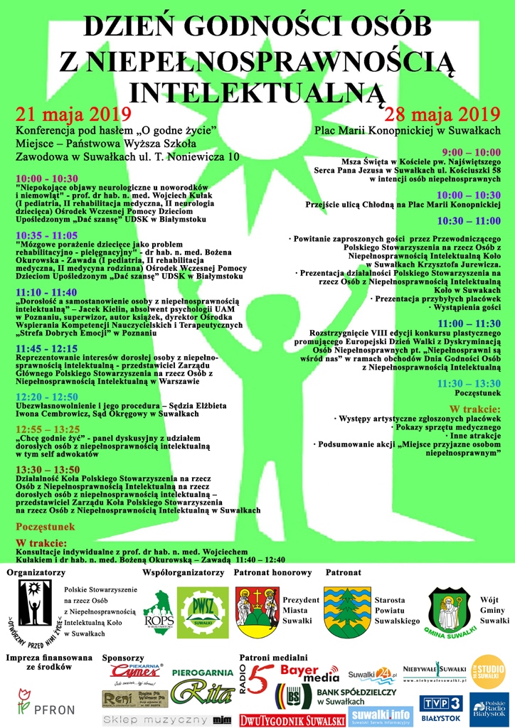 Dzień Godności Osób z Niepełnosprawnością Intelektualną Suwałki 2019