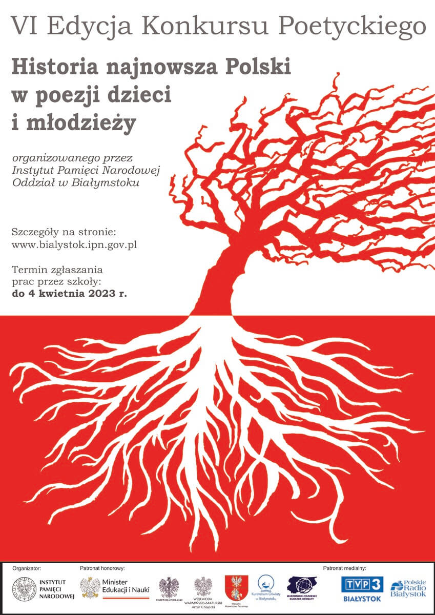 Konkurs poetycki "Historia najnowsza Polski w poezji dzieci i młodzieży"
