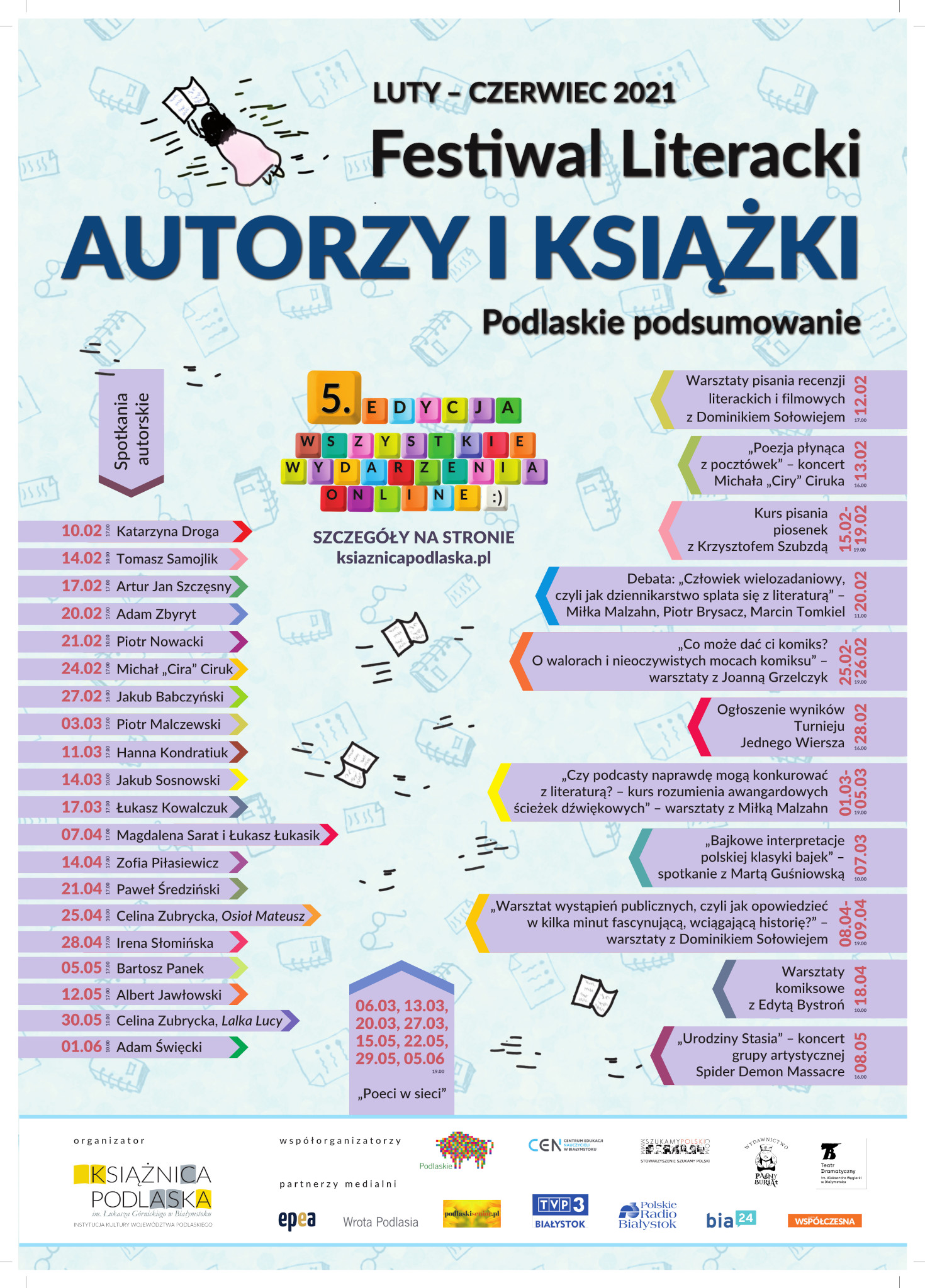 5. Festiwal Literacki "Autorzy i książki. Podlaskie podsumowanie"