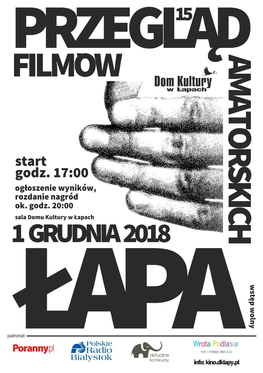 15. Przegląd Filmów Amatorskich Łapa 2018