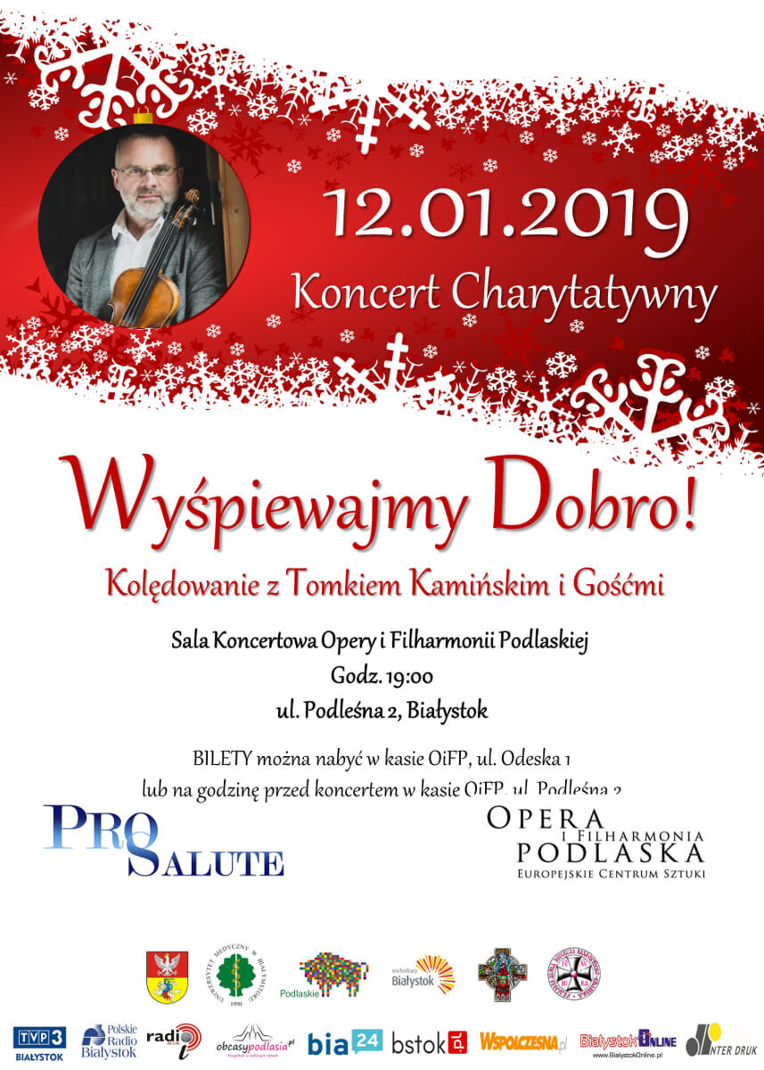 Koncert charytatywny Tomka Kamińskiego "Wyśpiewajmy dobro"
