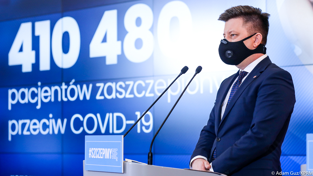 Dworczyk: do końca piątku będziemy mieli zaszczepionych 450 tys. Polaków