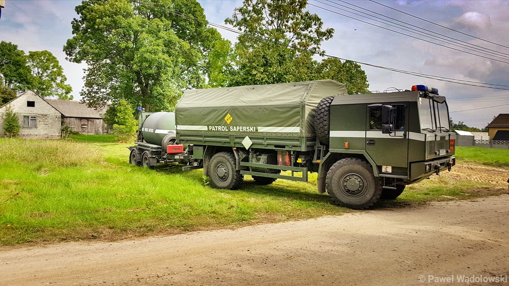 Niewybuch w Morgownikach koło Nowogrodu – ewakuowano blisko 40 mieszkańców