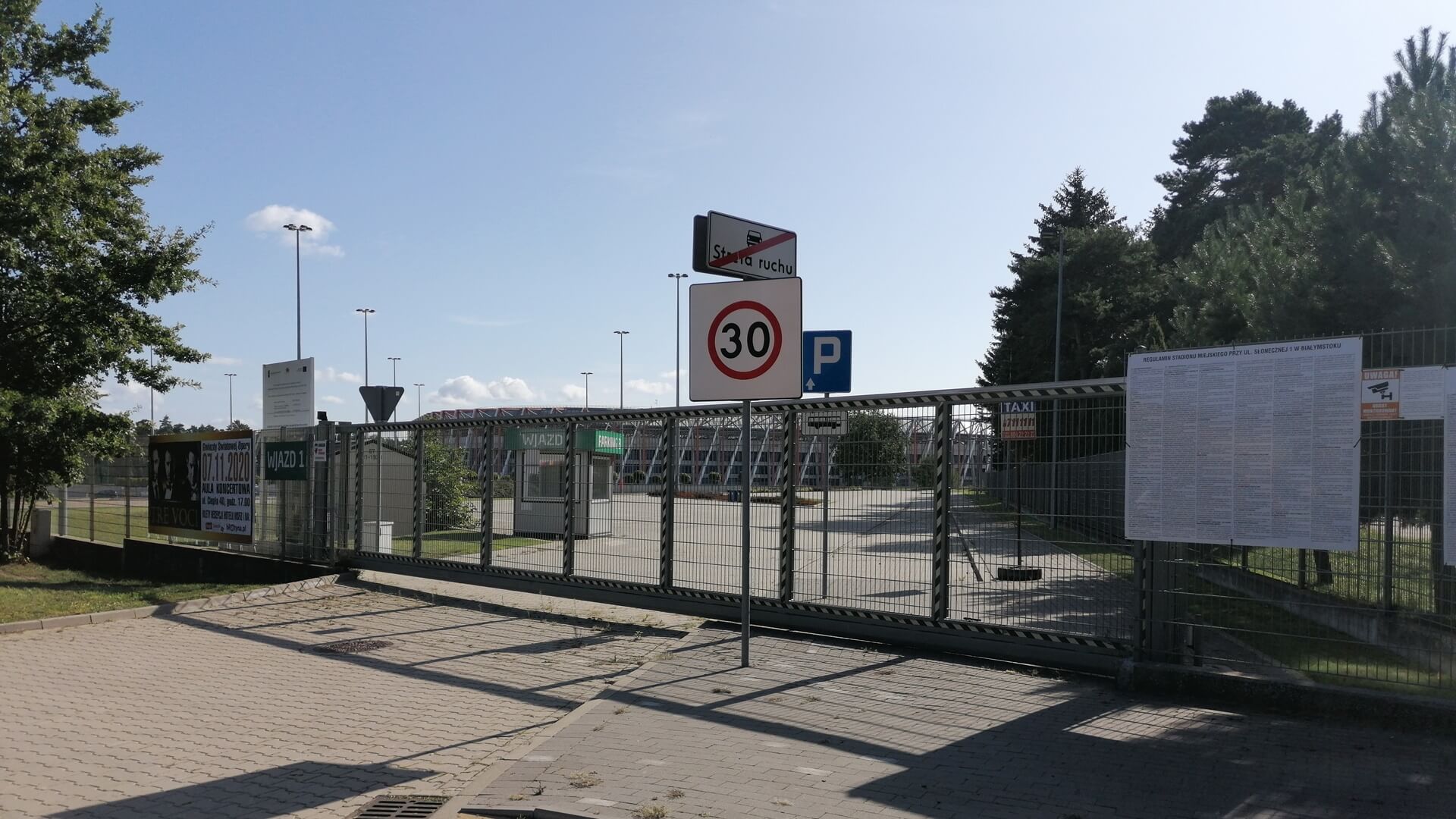 Brama Stadionu Miejskiego w Białymstoku od ul. Kawaleryjskiej będzie ponownie otwarta