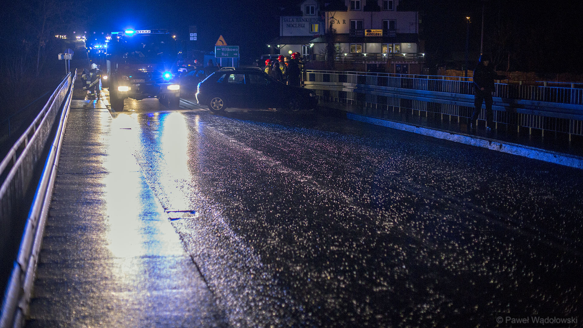 Karambol na DK nr 64 - policja apeluje o zachowanie ostrożności na drogach [zdjęcia, wideo]