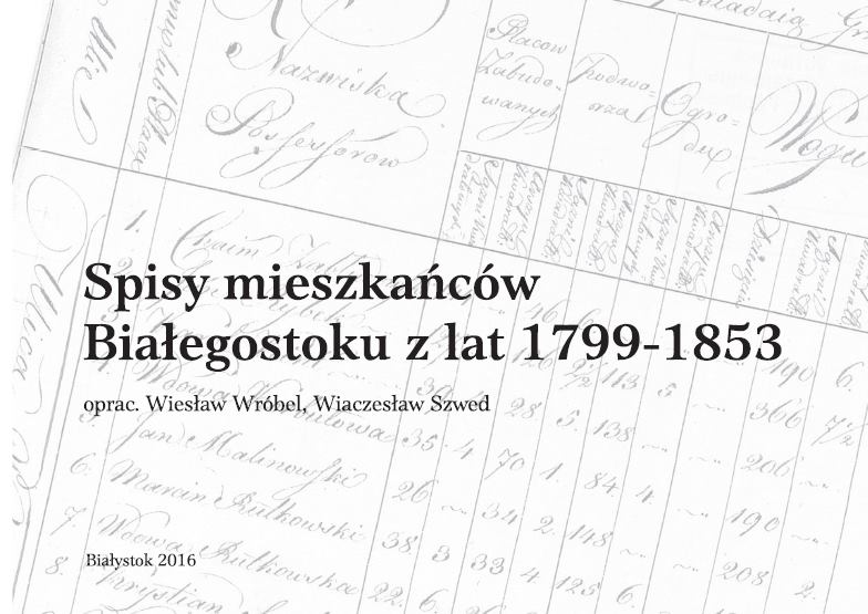 Publikacja "Spisy mieszkańców Białegostoku z lat 1799-1853" może pomóc w poszukiwaniach genealogicznych
