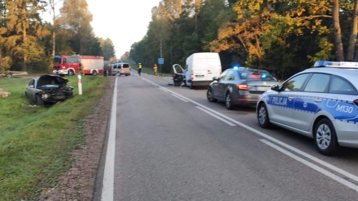 Dwa poranne wypadki na podlaskich drogach - jeden pod Knyszynem, a drugi w okolicach Zambrowa