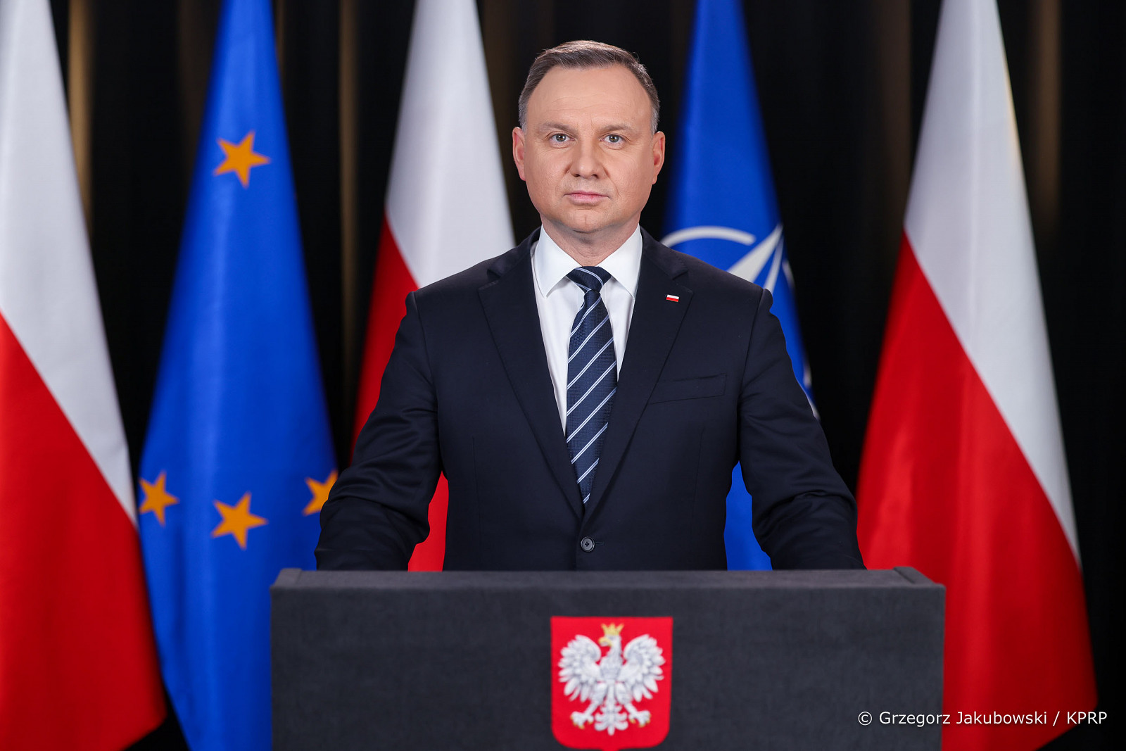 Andrzej Duda: Nasi sąsiedzi Ukraińcy zdają dziś najtrudniejszy możliwy egzamin, ryzykując własnym życiem
