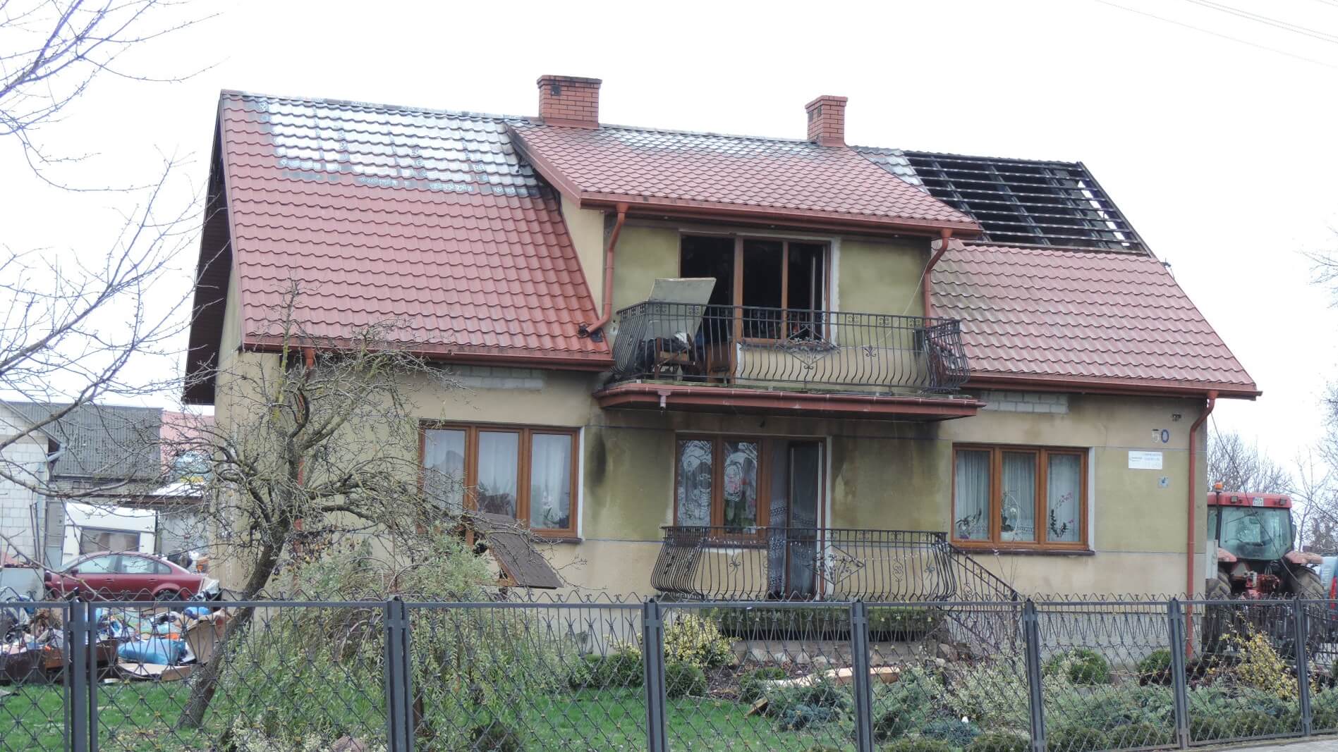 Dwie rodziny musiały opuścić swoje domy - pożary pod Zambrowem i w Bielsku Podlaskim