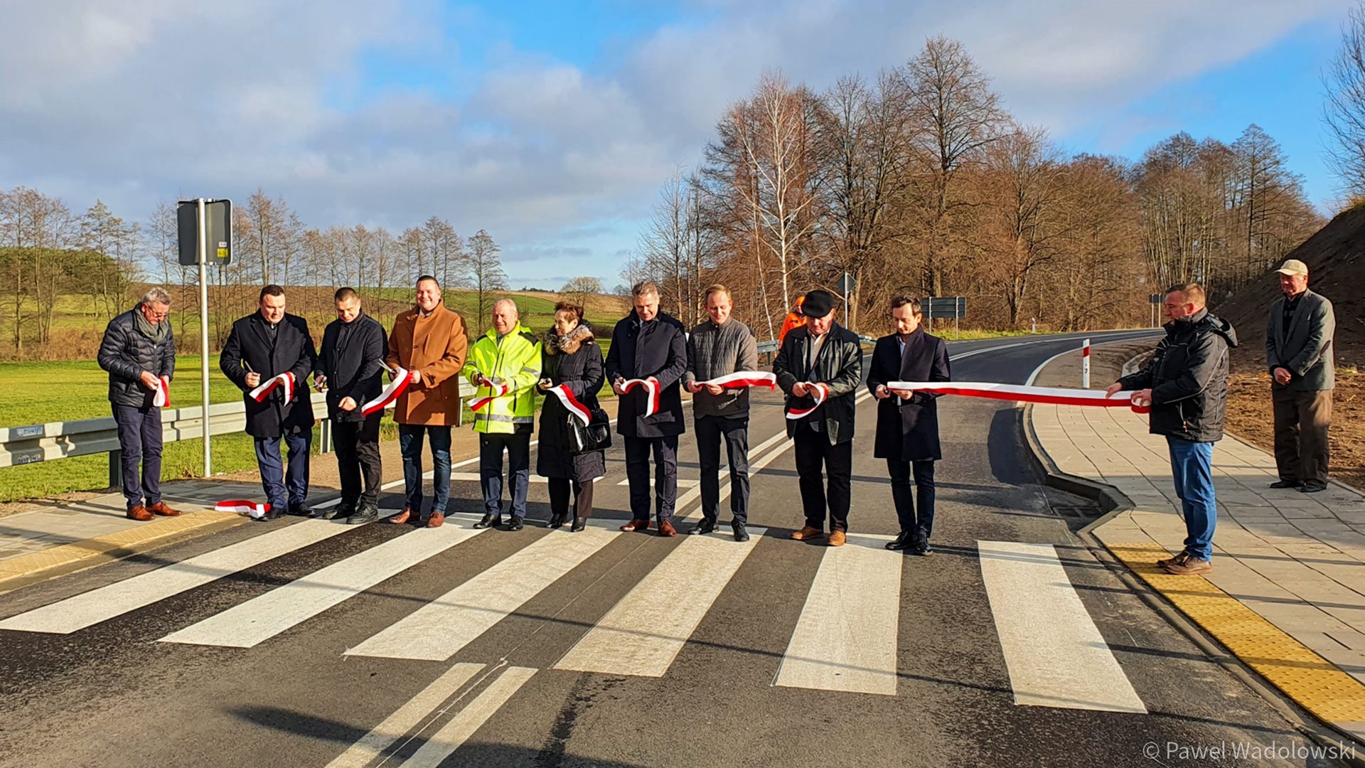 Otwarto wyremontowany fragment drogi z Goniądza w kierunku Suchowoli