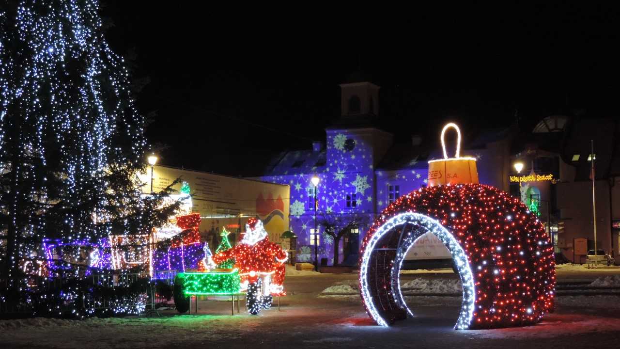 Łomża jednym z najładniej oświetlonych na święta miast w Polsce