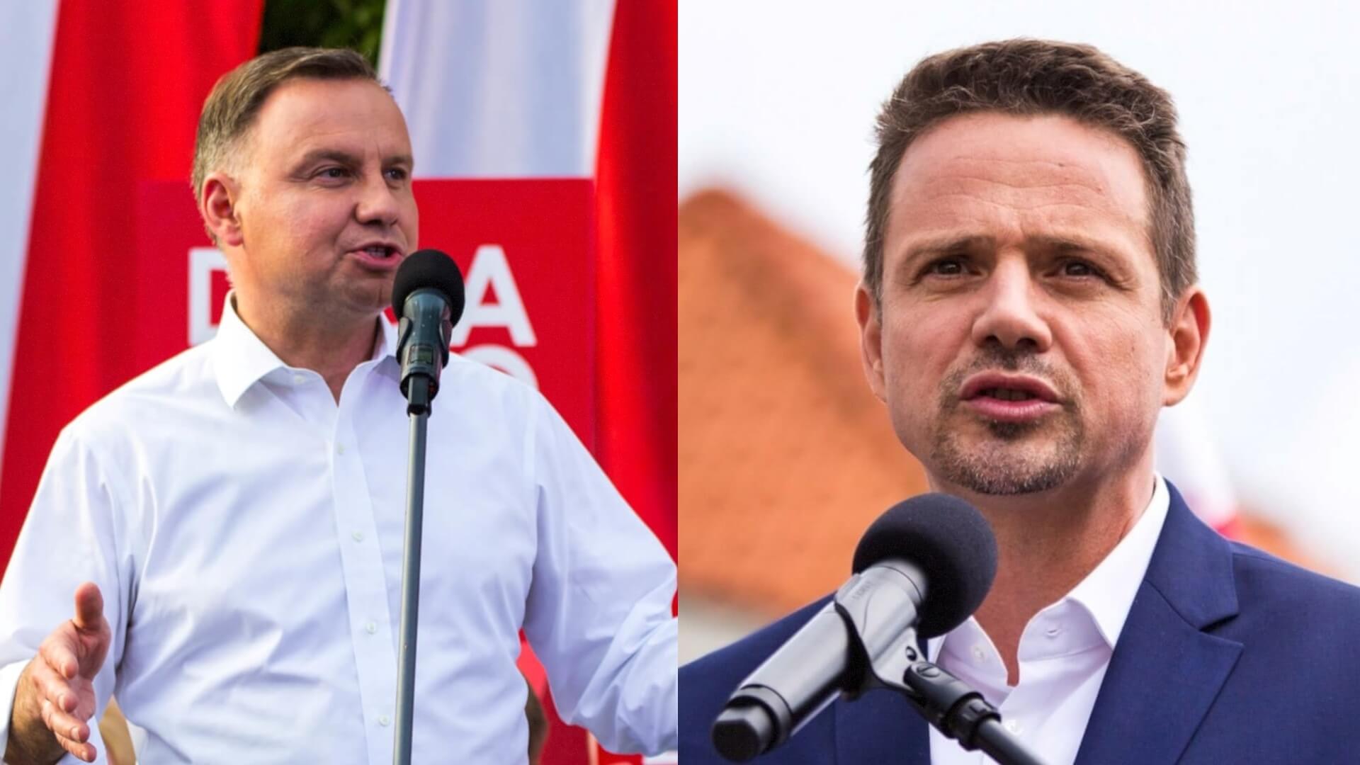 Late poll Ipsos z 90 proc. komisji: Andrzej Duda - 51 proc.; Rafał Trzaskowski - 49 proc.