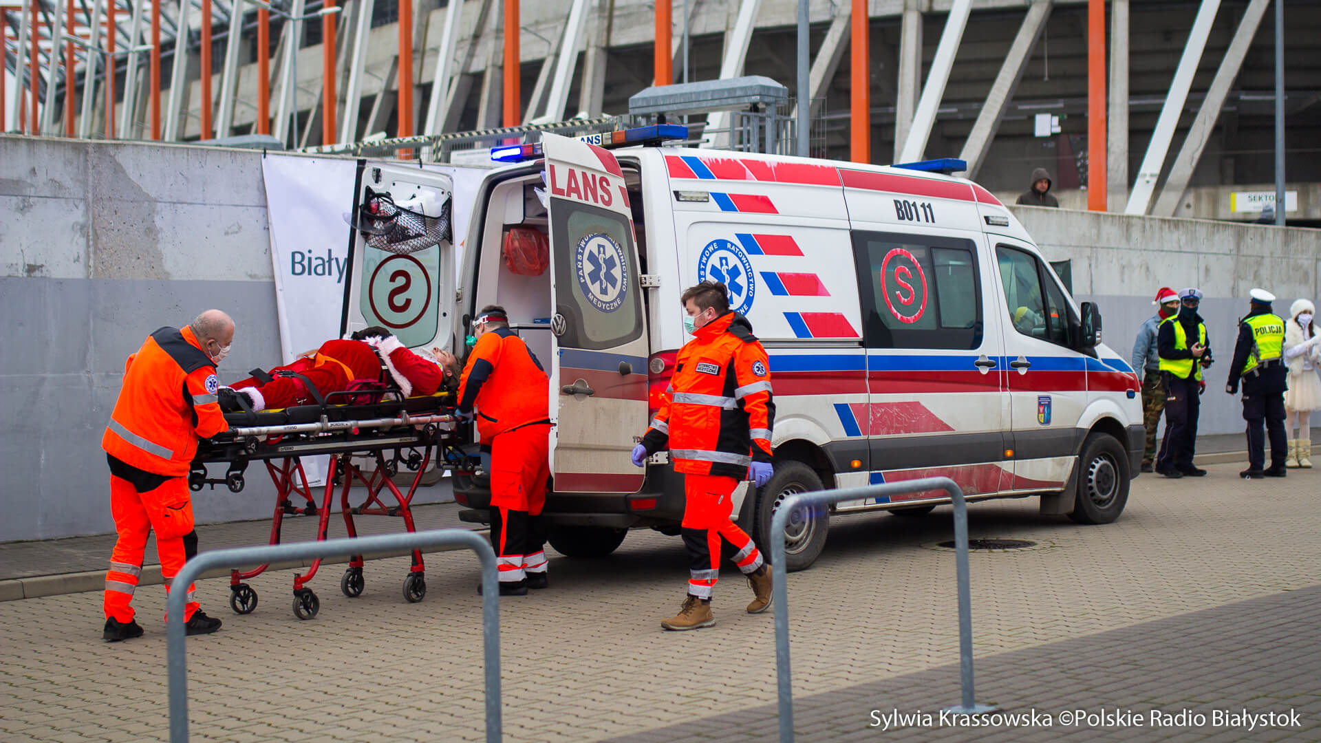 Białystok: wypadek podczas prezentacji najwyższego roweru na świecie