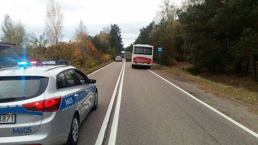 Wypadek w okolicach Kolna - ciężarówka potrąciła 16-latkę