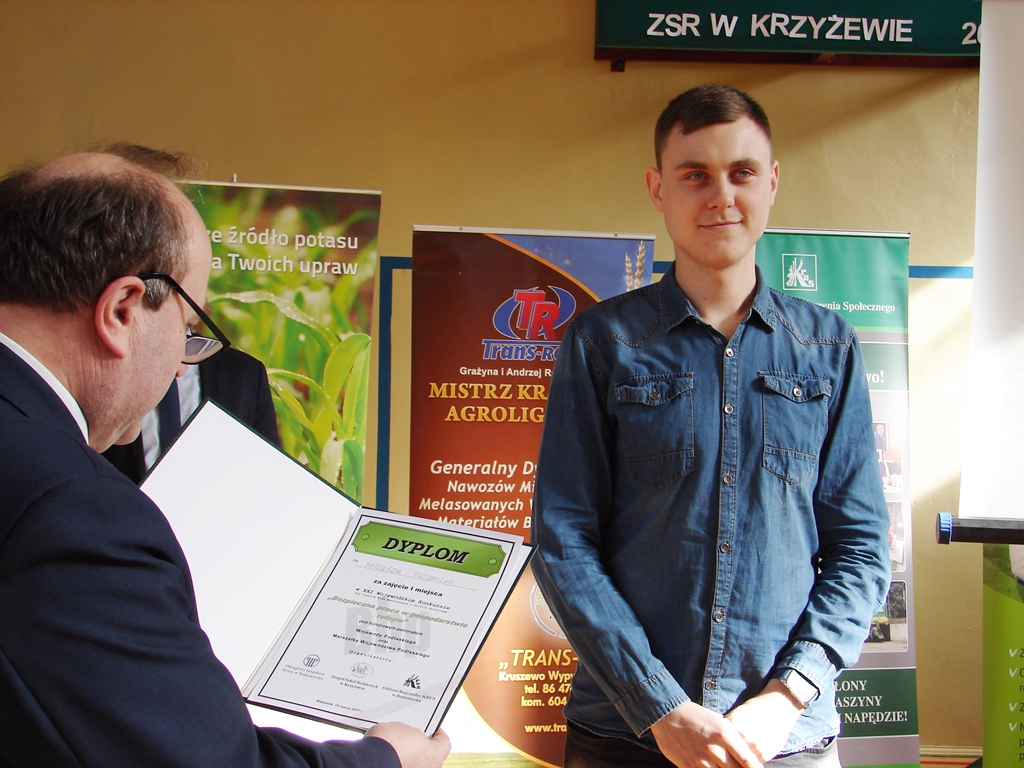 Znamy laureatów konkursu "Bezpieczna praca w gospodarstwie rolnym"