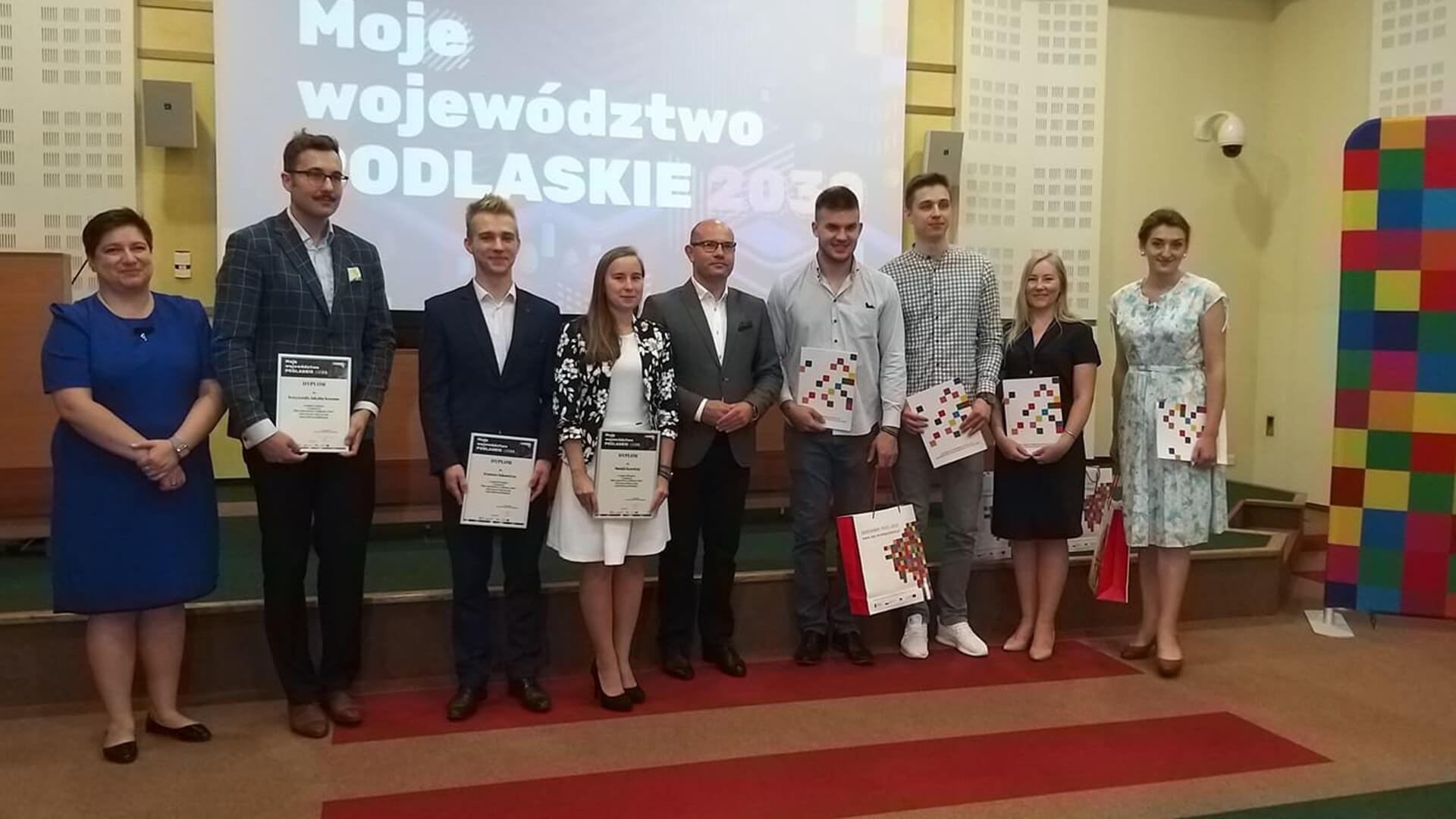 Jakie będzie województwo podlaskie w 2030 roku? - marszałek nagrodził studentów w konkursie