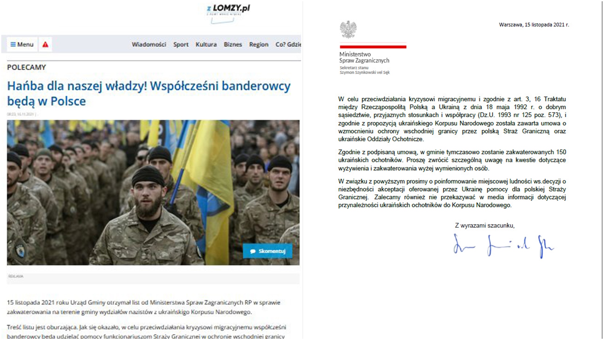 Hakerzy sieją dezinformację na temat sytuacji na granicy Polski i Białorusi