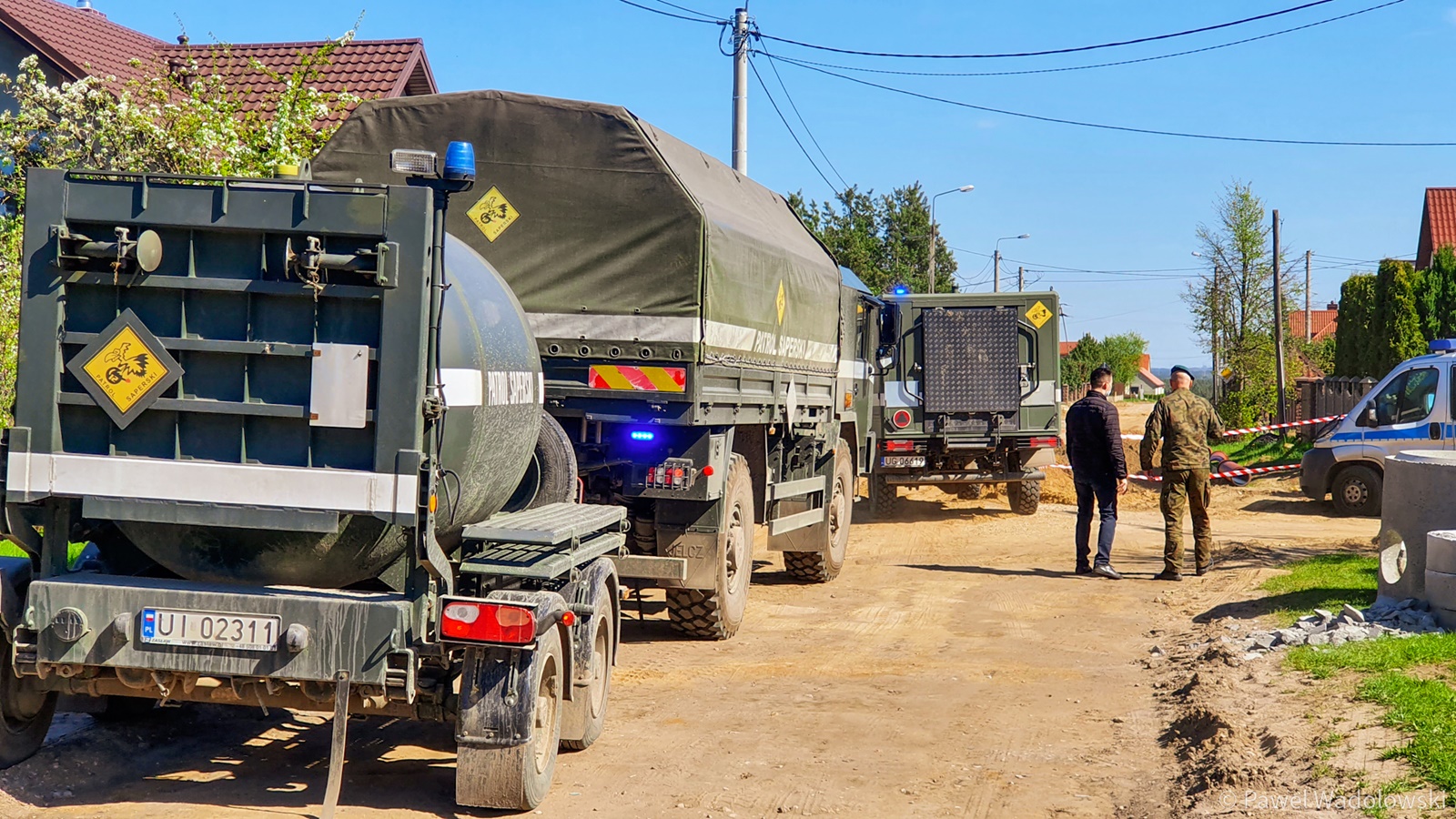 Niektórzy mieszkańcy Nowogrodu musieli być ewakuowani - znaleziono niewybuch [wideo]