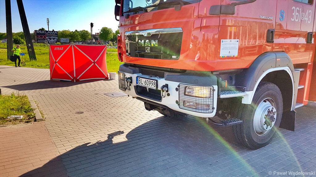 Kierowca tira śmiertelnie potrącił rowerzystkę w Łomży