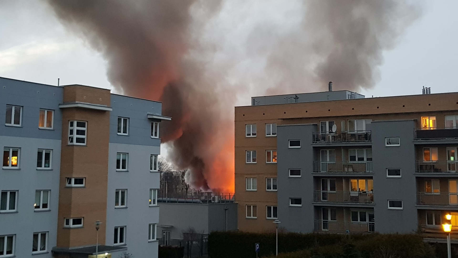 Pożar pustostanu w Białymstoku przy ulicy Wiejskiej