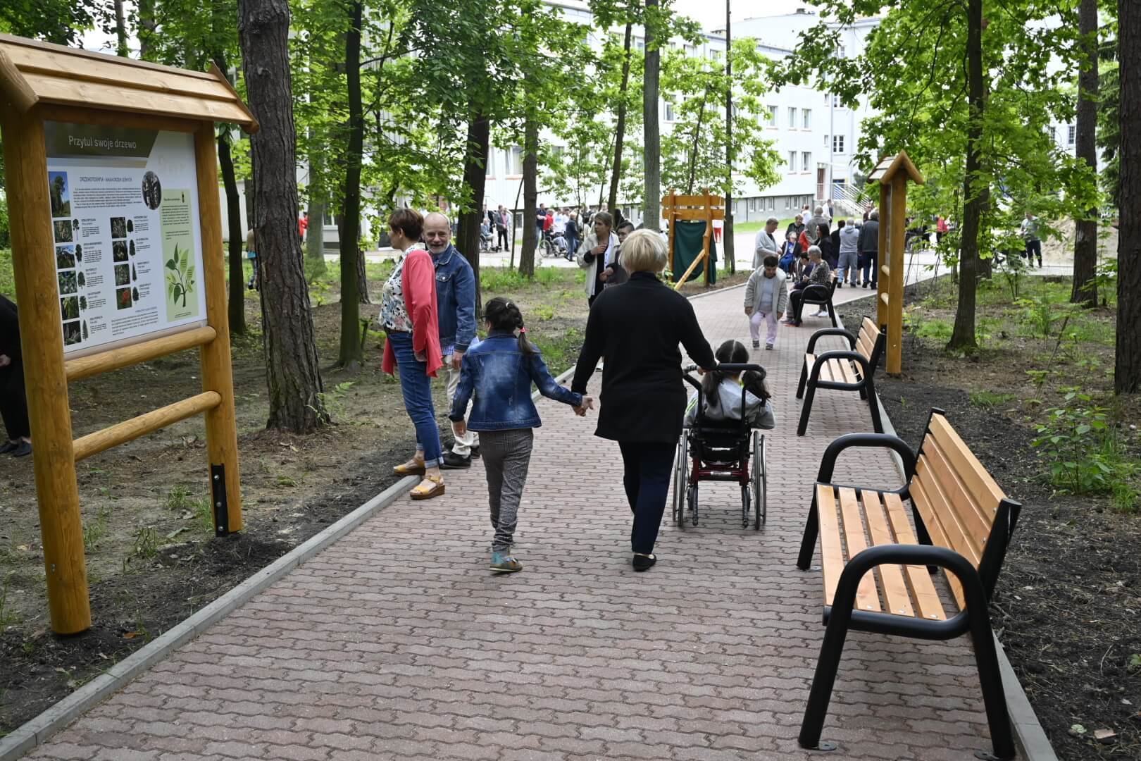 Przy Domu Pomocy Społecznej w Białymstoku otwarto ścieżkę przyrodniczą "Skarby Lasu"